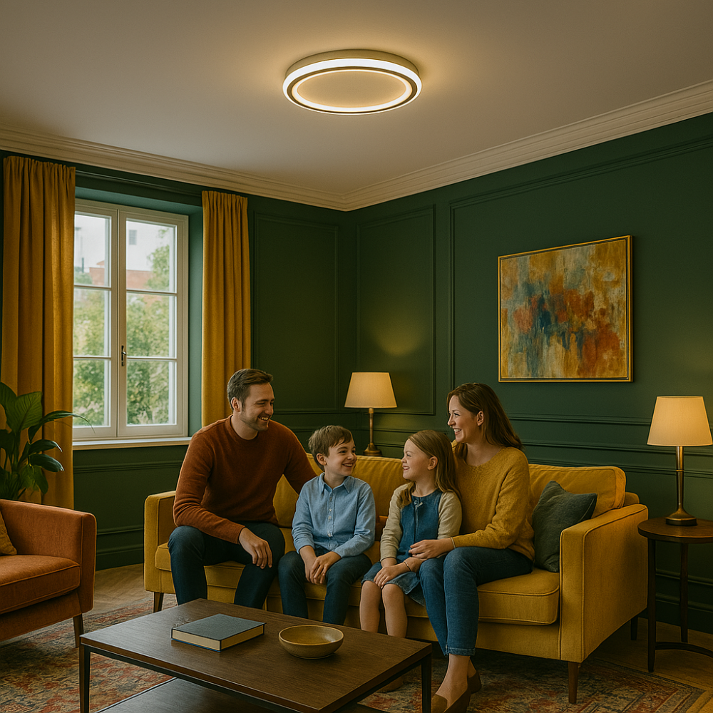 Modern Round Ceiling Lamp | Slim LED Design