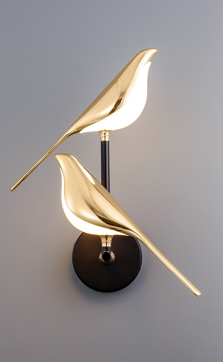 Decorative LED Wall Lamp | Bird-Inspired Design