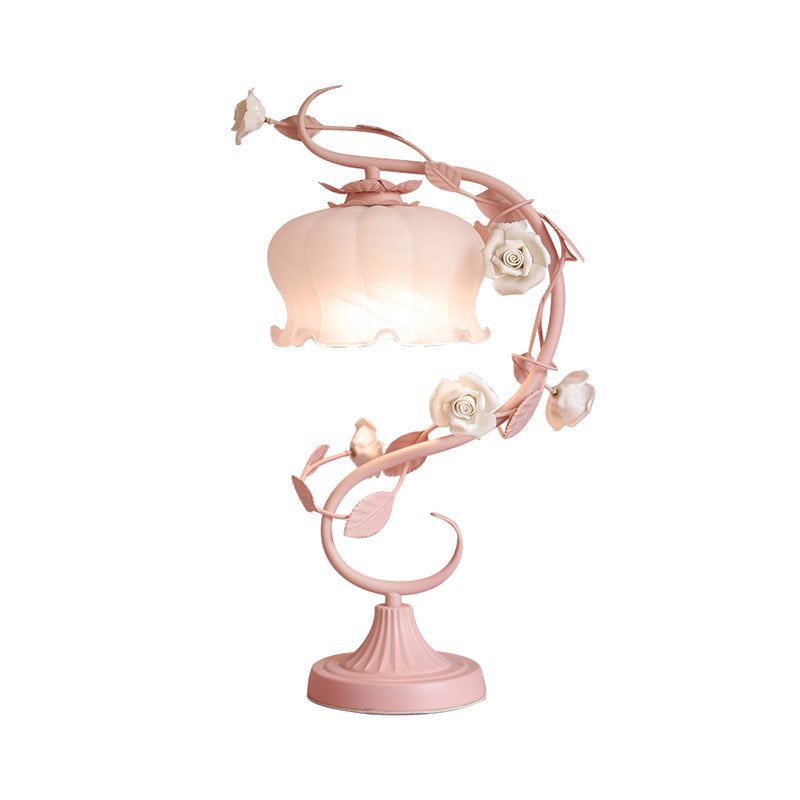Vintage Rose Table Lamp | Floral Bedside Light