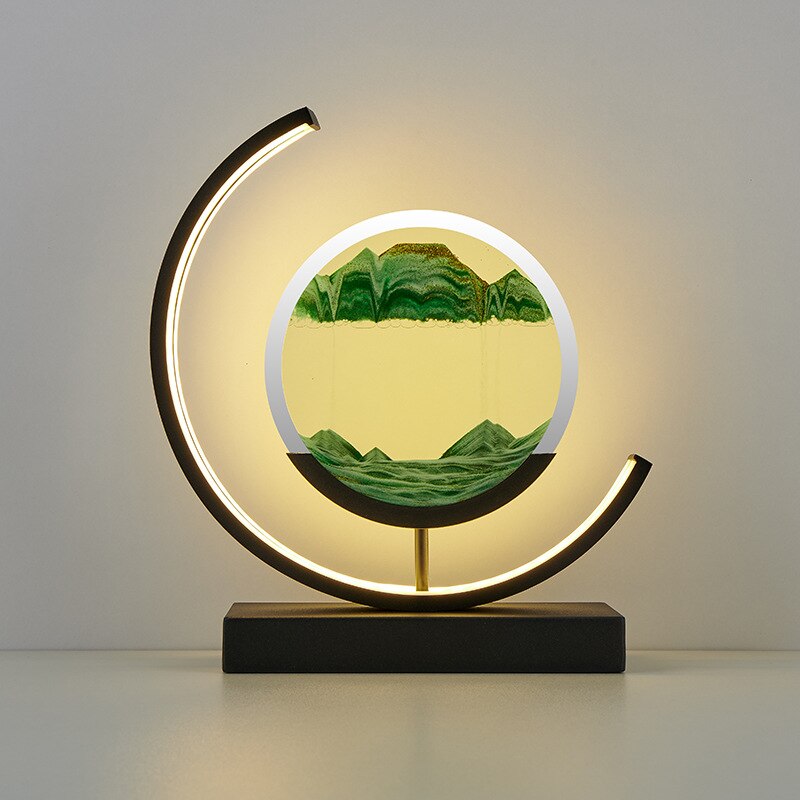 Dynamic Sand Art Table Lamp | Ambient Lighting