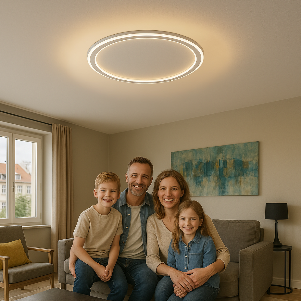 Modern Round Ceiling Lamp | Slim LED Design