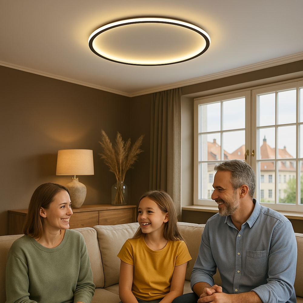 Modern Round Ceiling Lamp | Slim LED Design