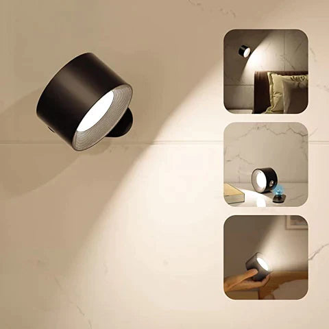 360° Rotating Wall Light | Wireless & Rechargeable