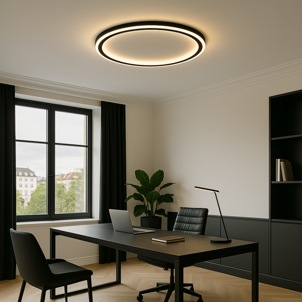 Modern Round Ceiling Lamp | Slim LED Design