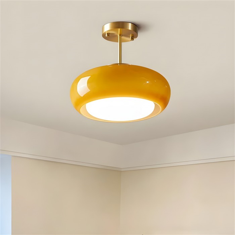 Retro Round Ceiling Light | Vintage LED Lighting