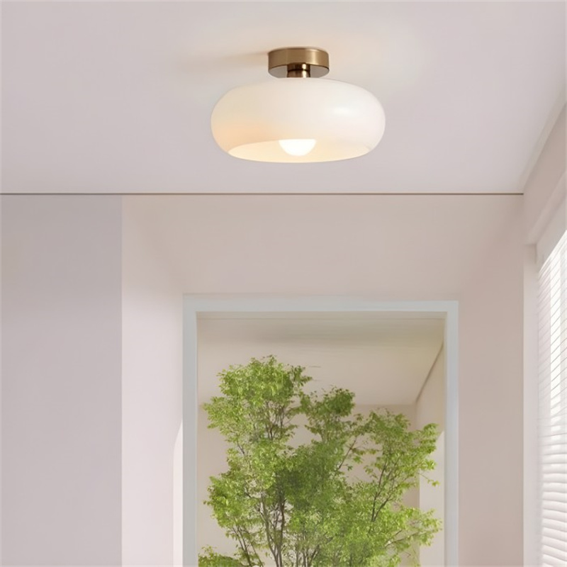 Retro Round Ceiling Light | Vintage LED Lighting
