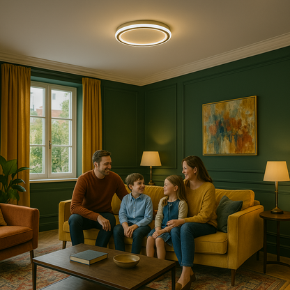 Modern Round Ceiling Lamp | Slim LED Design