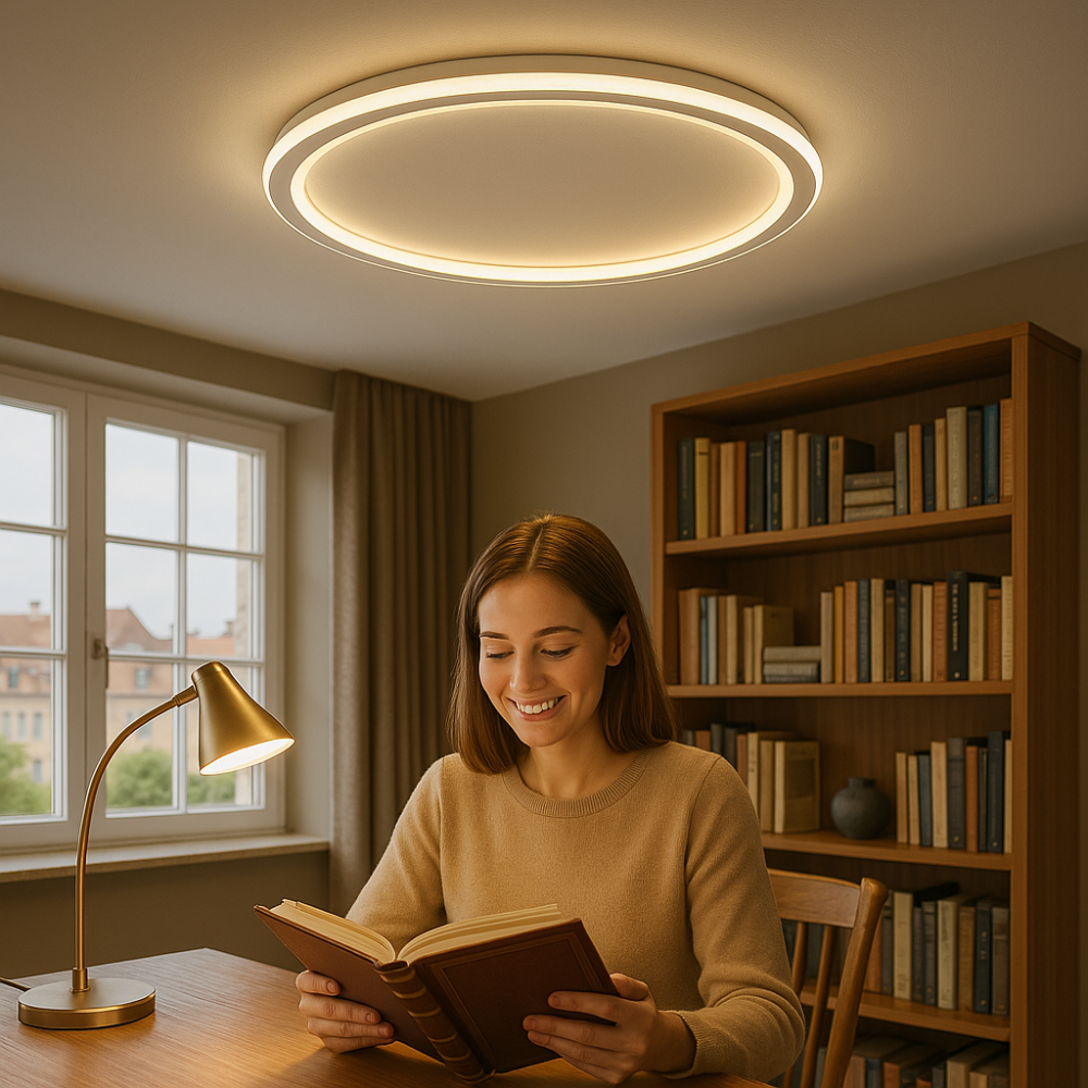 Modern Round Ceiling Lamp | Slim LED Design