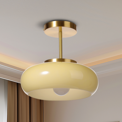 Retro Round Ceiling Light | Vintage LED Lighting