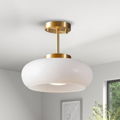 Retro Round Ceiling Light | Vintage LED Lighting