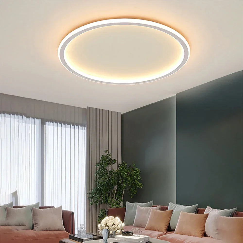 Modern Round Ceiling Lamp | Slim LED Design