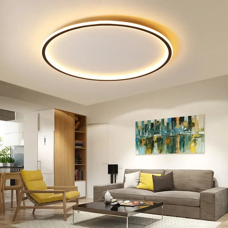 Modern Round Ceiling Lamp | Slim LED Design