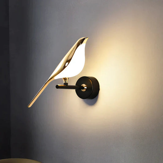 Decorative LED Wall Lamp | Bird-Inspired Design