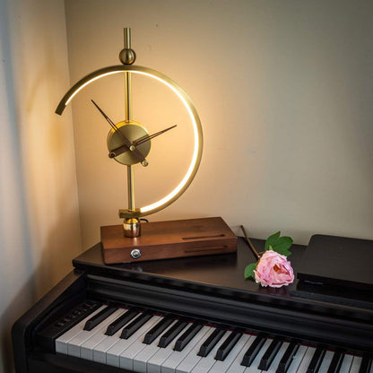 Rechargeable Table Lamp Clock | Modern & LED Design