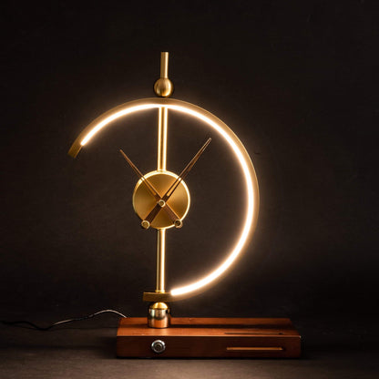 Rechargeable Table Lamp Clock | Modern & LED Design