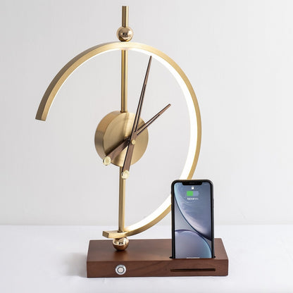 Rechargeable Table Lamp Clock | Modern & LED Design