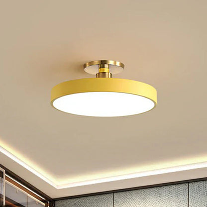 Round Modern Ceiling Lamp | LED Bedroom Light