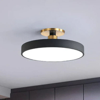 Round Modern Ceiling Lamp | LED Bedroom Light