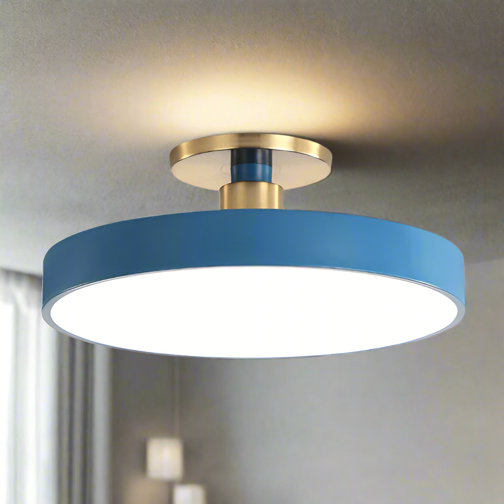 Round Modern Ceiling Lamp | LED Bedroom Light