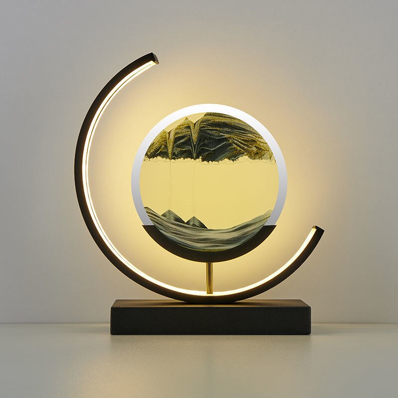 Dynamic Sand Art Table Lamp | Ambient Lighting