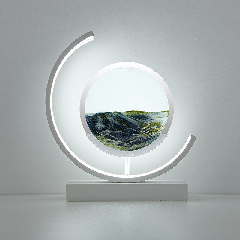 Dynamic Sand Art Table Lamp | Ambient Lighting