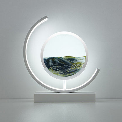 Dynamic Sand Art Table Lamp | Ambient Lighting