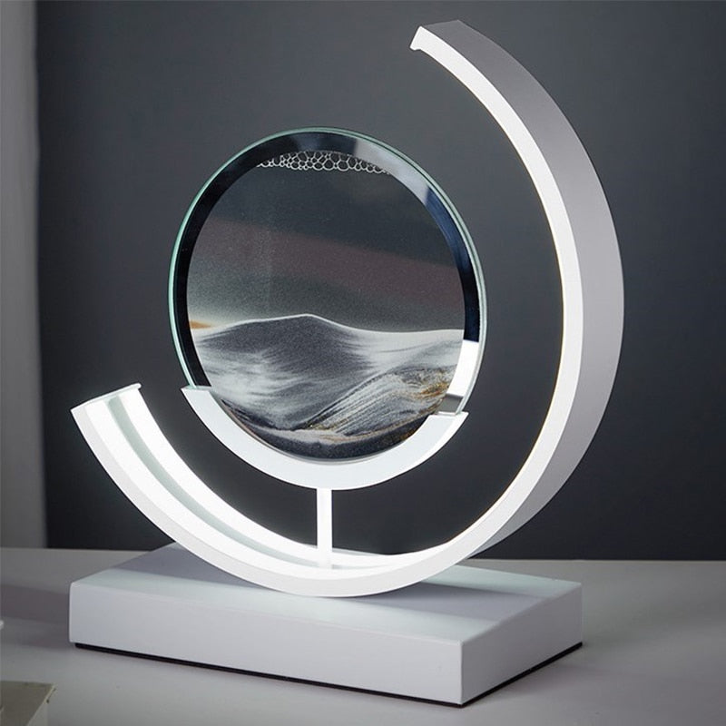 Dynamic Sand Art Table Lamp | Ambient Lighting