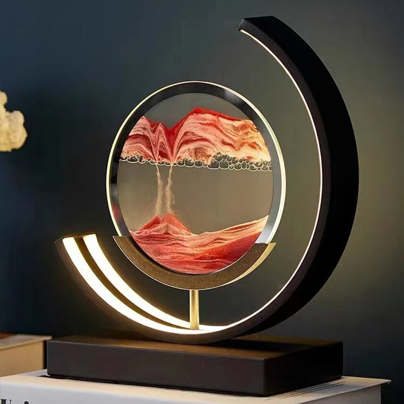 Dynamic Sand Art Table Lamp | Ambient Lighting