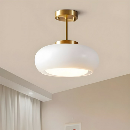 Retro Round Ceiling Light | Vintage LED Lighting