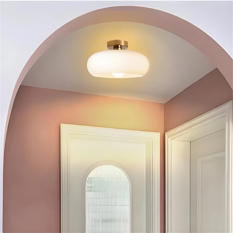 Retro Round Ceiling Light | Vintage LED Lighting